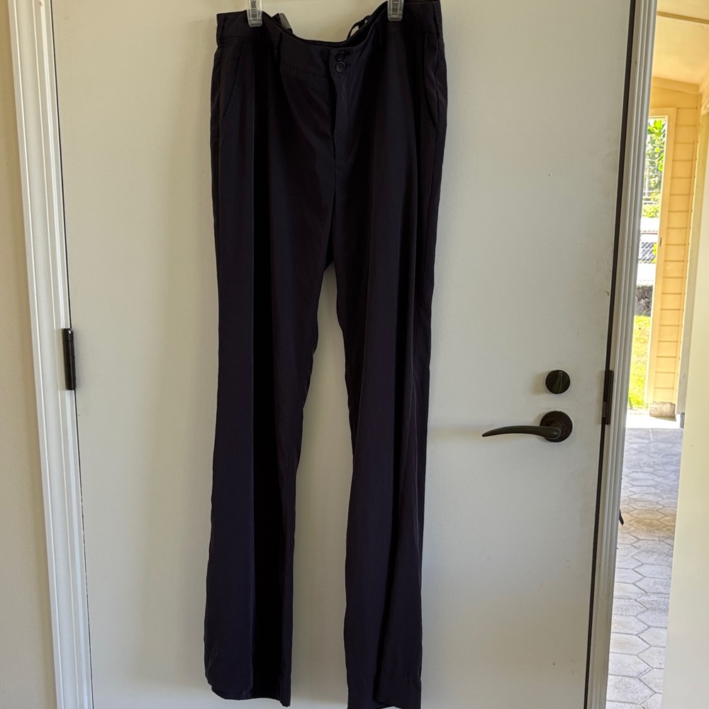 Joe's Jeans Takeā Me Slowly Straight Leg Pants Charcoal Navy Lightweight Size 31